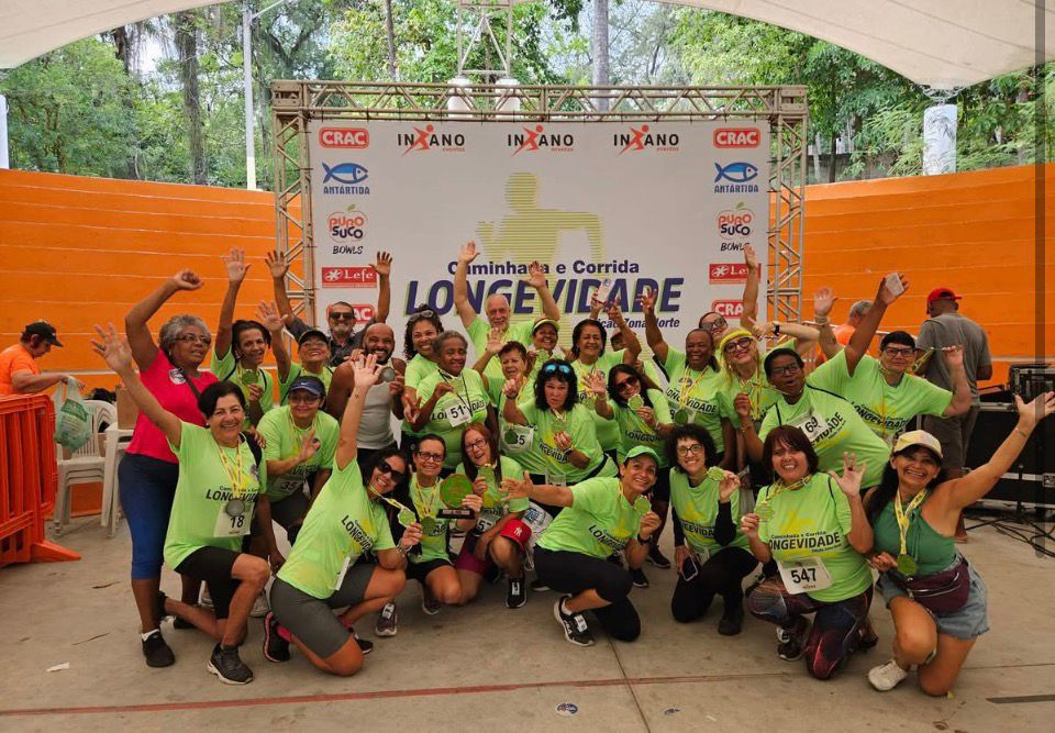 Participantes da corrida da longevidade anterior
