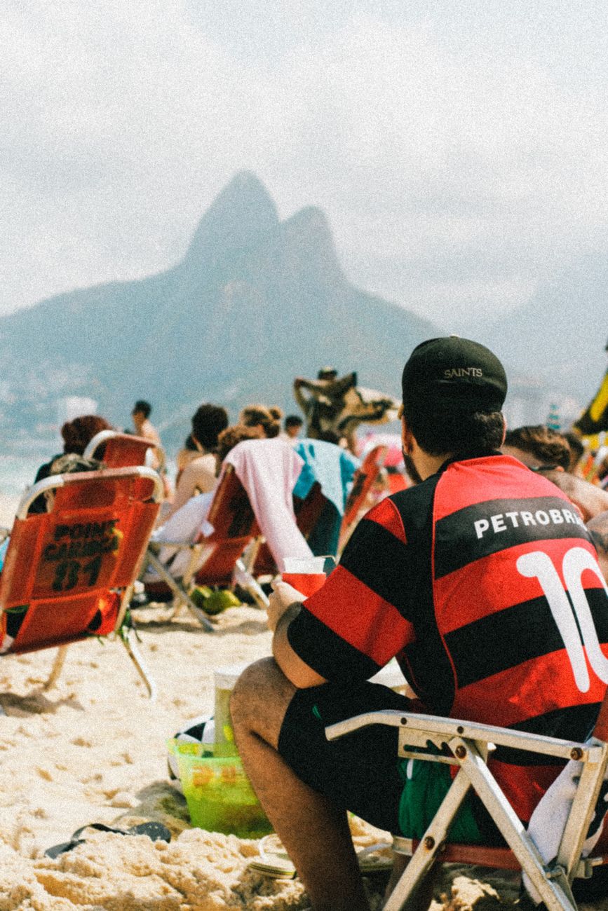 relaxing day at ipanema beach rio de janeiro